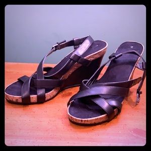 Merona Black Wedge size 10